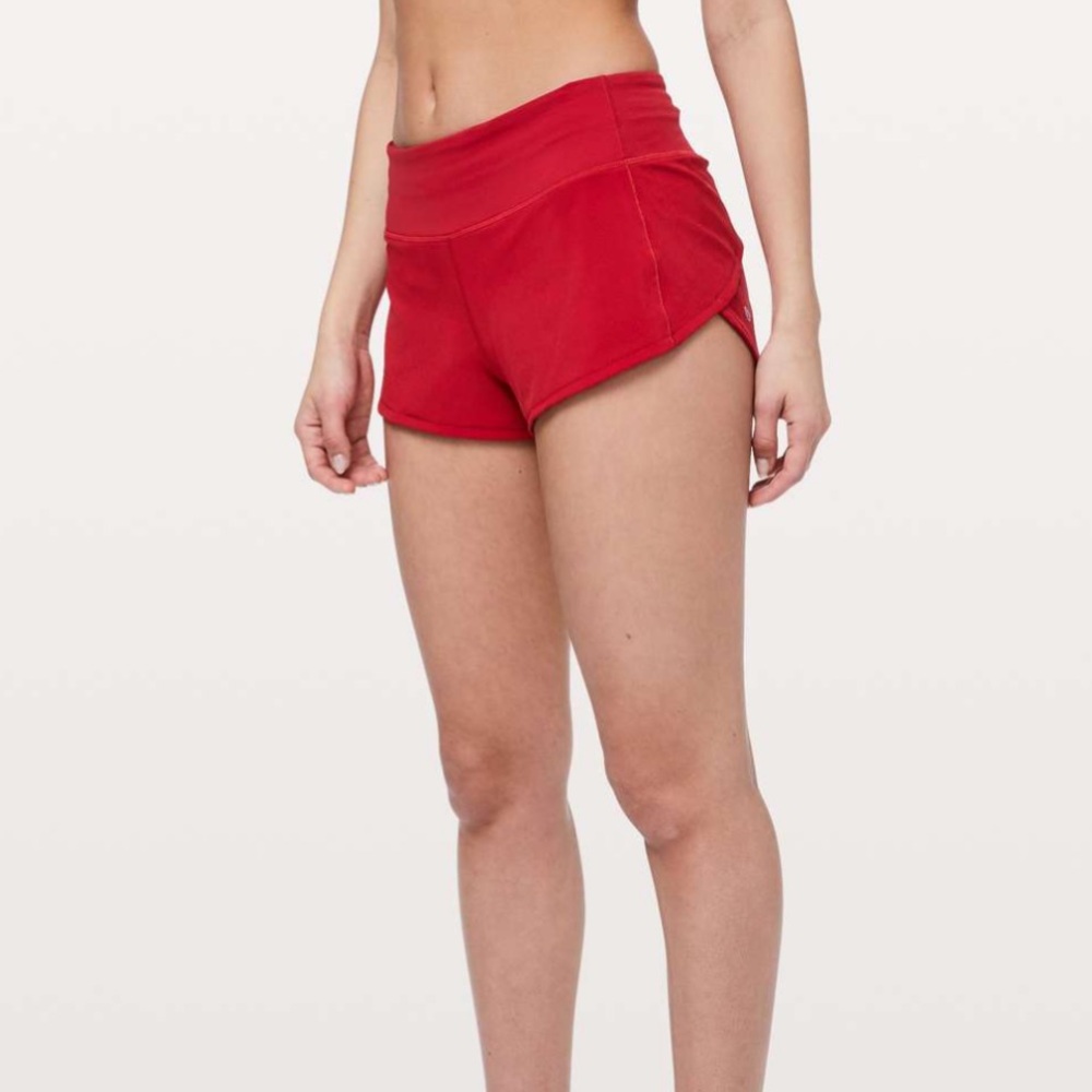 Lululemon Speed Up Short *2.5 - Red